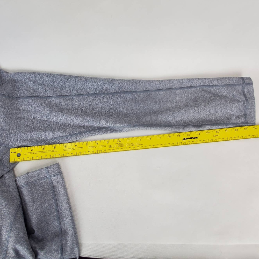 Lululemon Groove Yoga Pant Size 4 Gray w/ Colorful Floral Waist Athleisure Sport - Picture 10 of 10